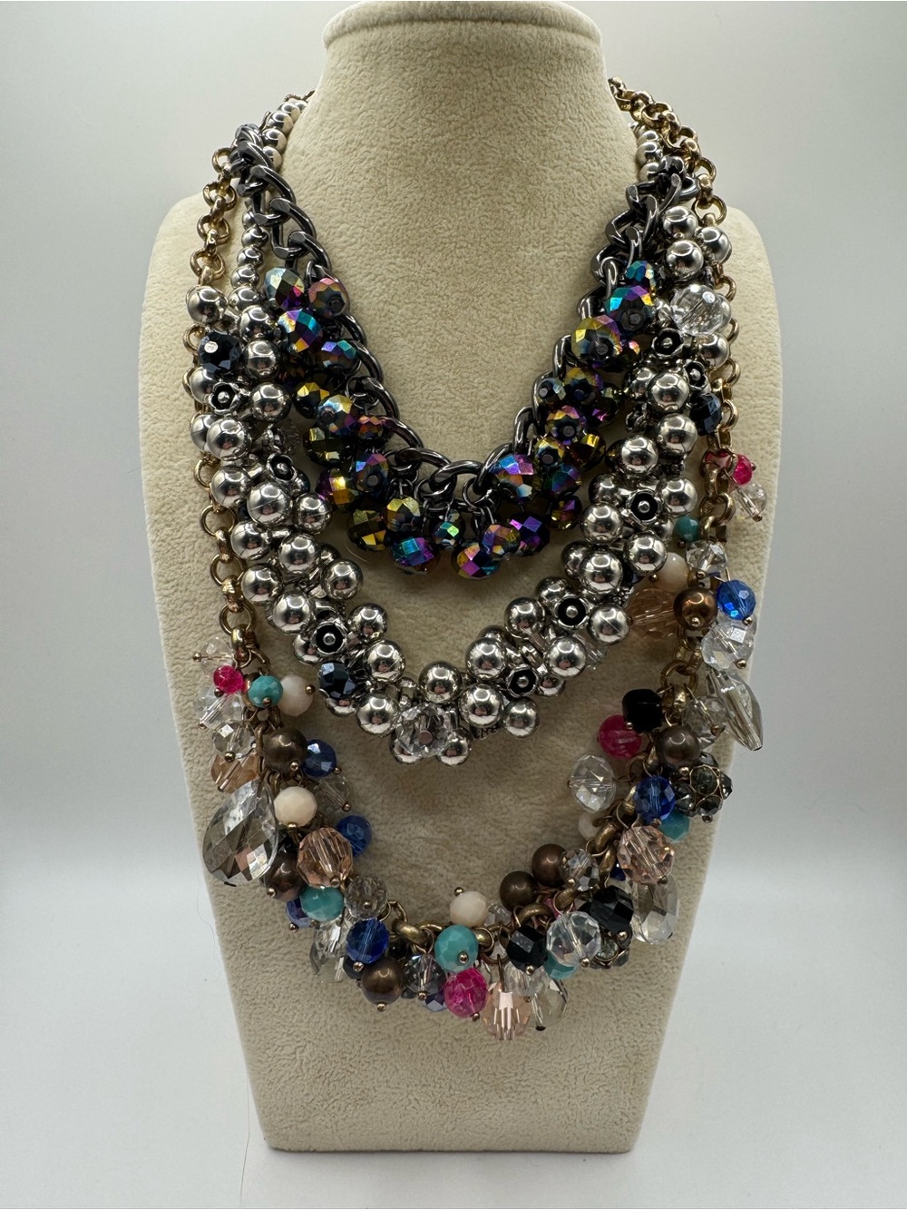 Set of 3 Cha-Cha Beaded Statement Necklaces